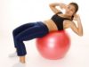 Упражнения на фитболе