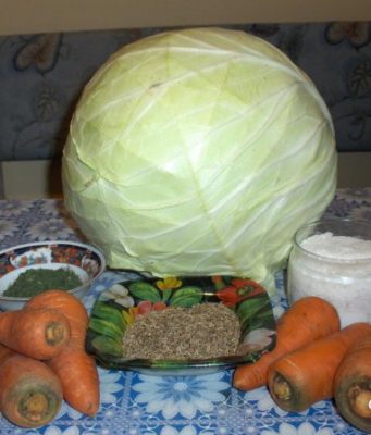 Квашеная капуста рецепт с фото.