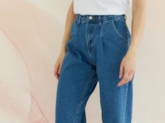 С чем носить джинсы с высокой талией?