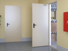 Где устанавливают огнестойкие двери?